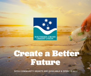 SCCU logo with text saying create a better future - SCCU Community Grants