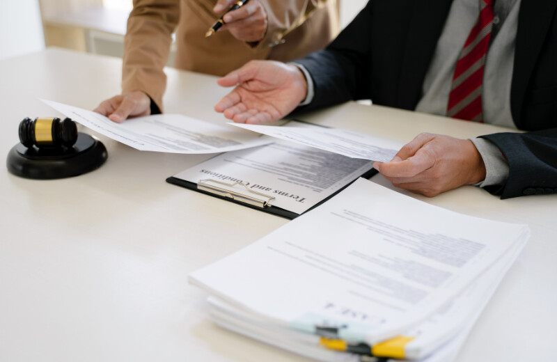 Signing an completing documents